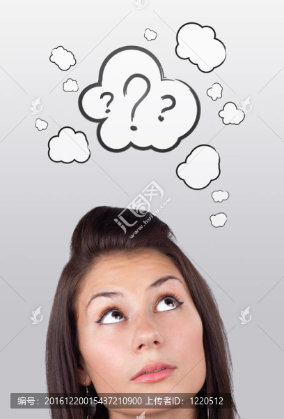 年輕的頭看著白色的痕跡