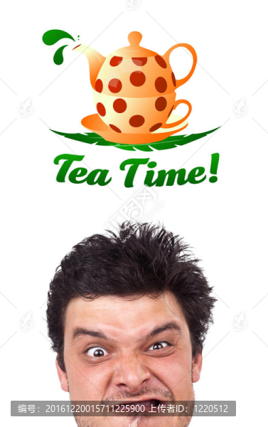 年輕的頭看著娛樂(lè)的跡象
