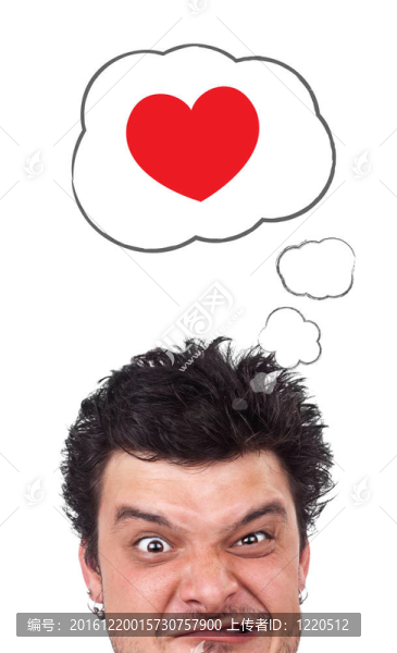 年輕的頭看著愛類型的圖標
