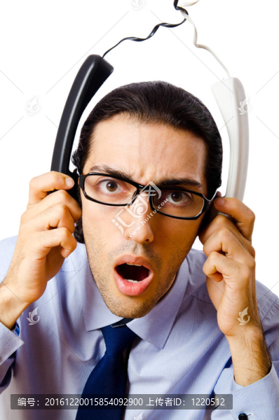 商人在電話里交談