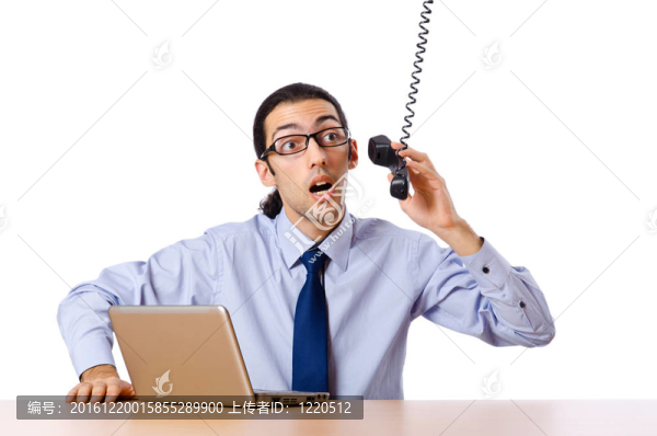 商人在電話里交談