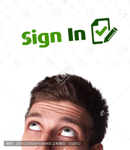 年輕的頭看著互聯(lián)網(wǎng)類型的圖標(biāo)