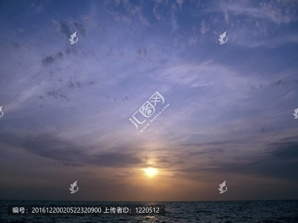 海上日落