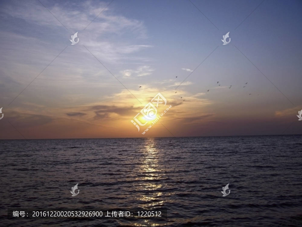 海上日落