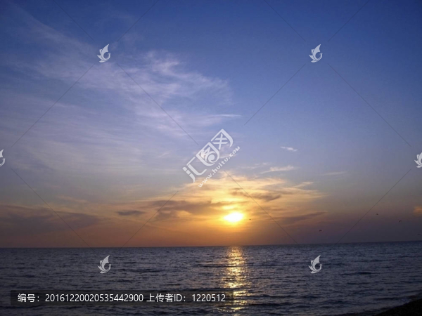 海上日落