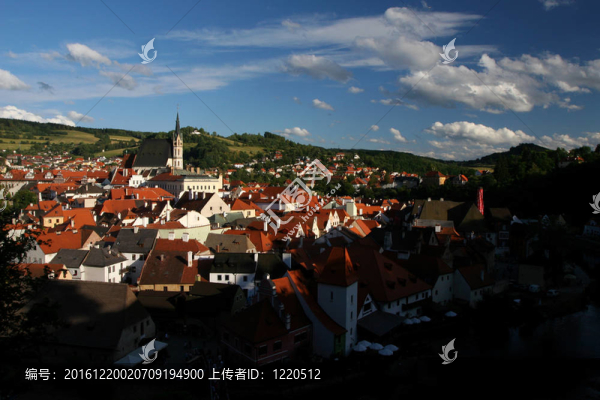 Cesky,Krumlov；在南波西米亞聯(lián)合國教科文組織世界遺產(chǎn)城市
