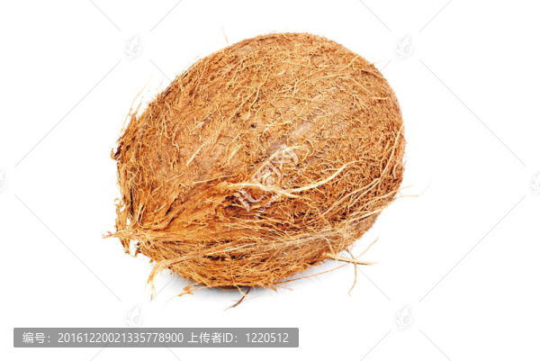 一個白色的椰子