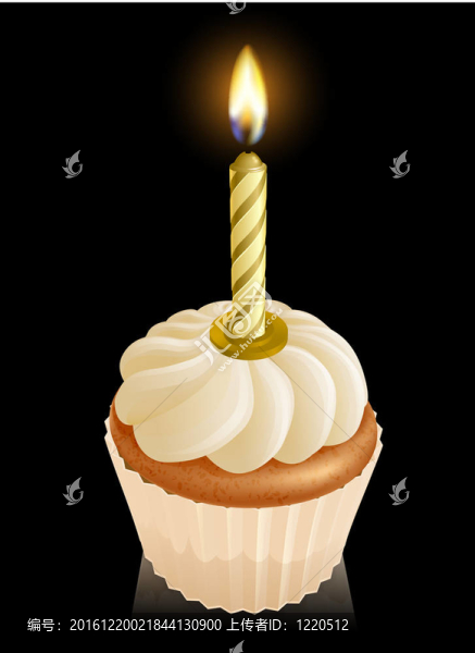仙女蛋糕蛋糕與生日蠟燭