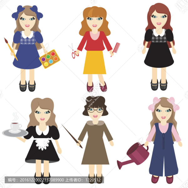 六個漂亮的女孩