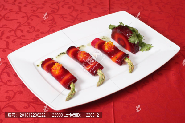 蘆筍蔬菜卷