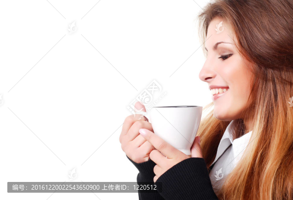 一杯咖啡的女人