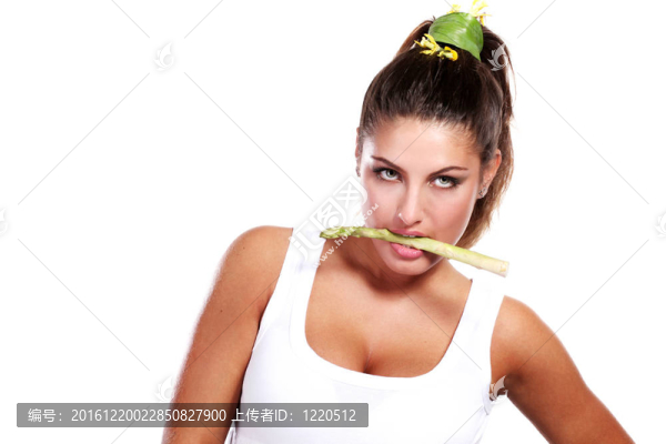 女人和蘆筍