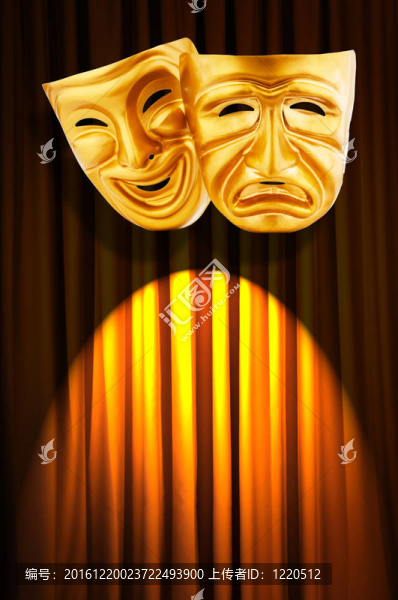 帶面具的戲劇表演概念