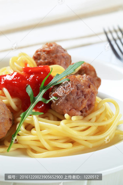 肉丸和意大利面