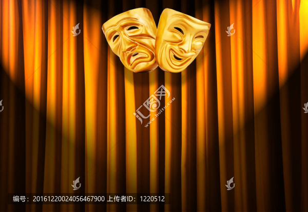 帶面具的戲劇表演概念