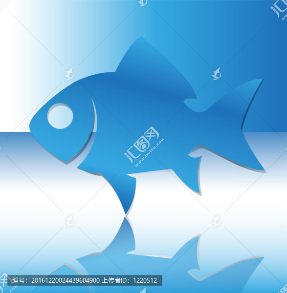 魚的側(cè)影。插畫