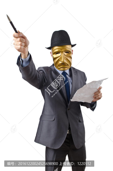 戴面具的人