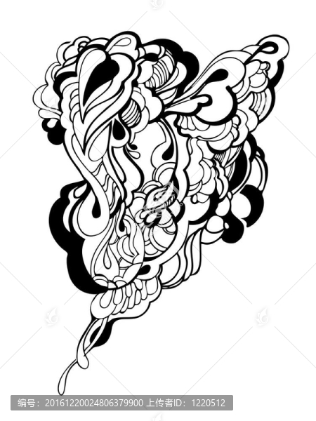 黑白抽象圖形設計