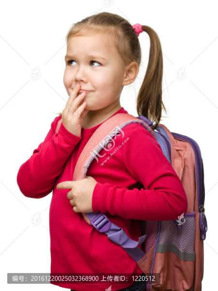 一個(gè)可愛(ài)的女生頭像的背包