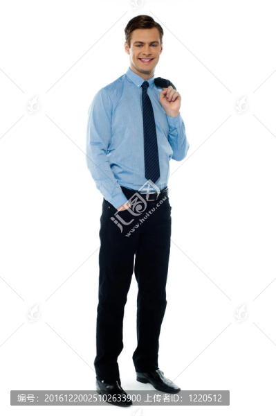 一個專業(yè)的商人的肖像