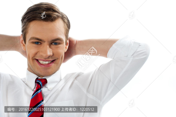 輕松的微笑執(zhí)行特寫