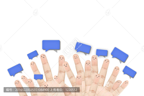 作為社交網(wǎng)絡的手指臉快樂組