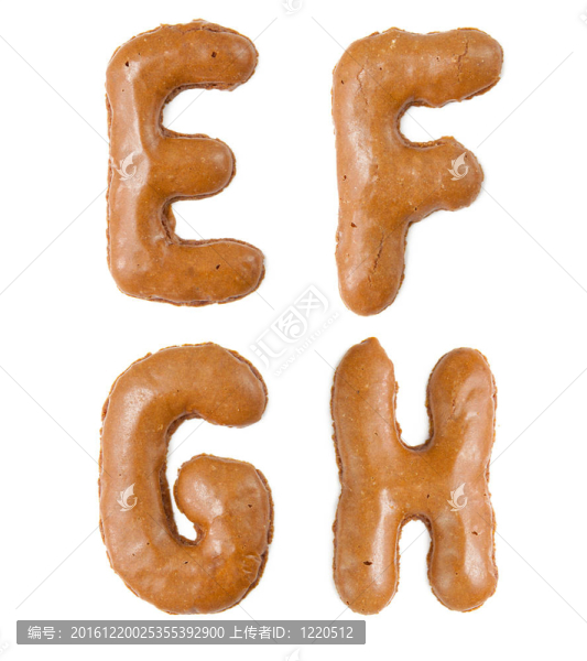 巧克力字母