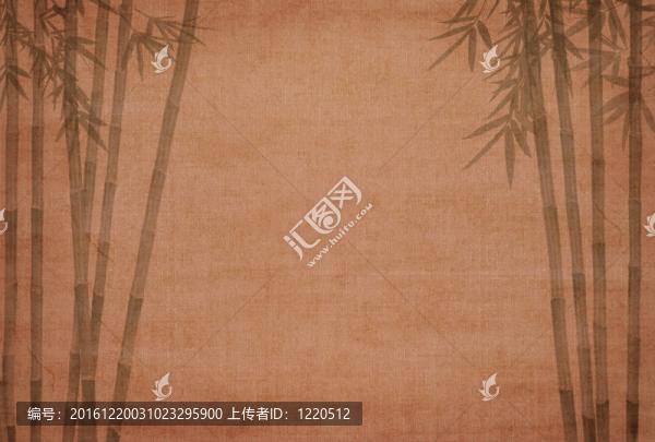 具有手工紙紋理的中國竹子設(shè)計