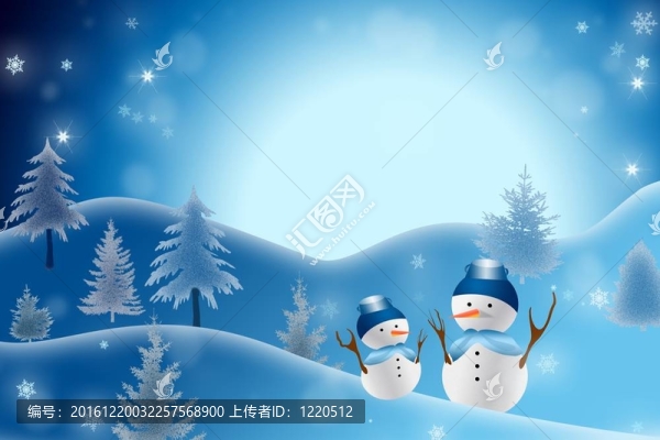 圣誕雪人的背景