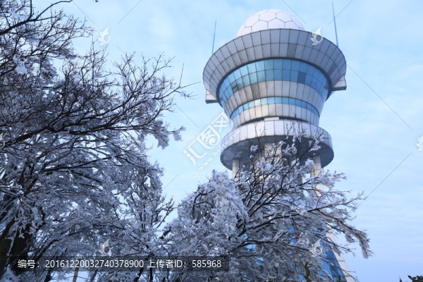 黑麋峰國家森林公園雪景霧凇圖