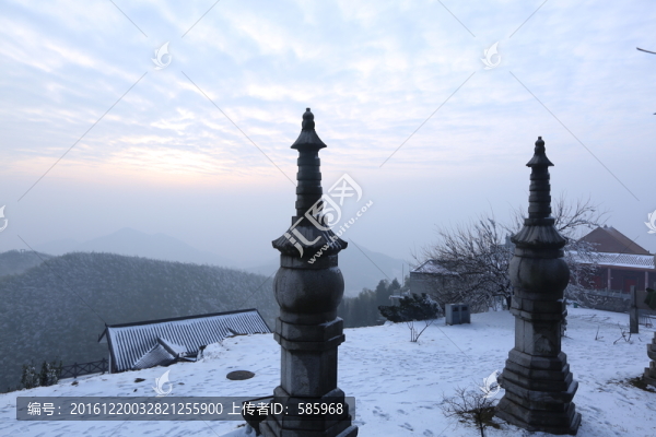 黑麋峰國(guó)家森林公園雪景圖