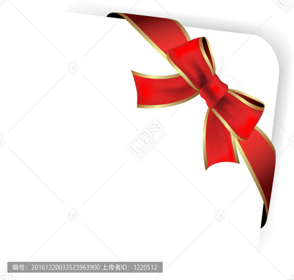 向量的紅色蝴蝶結(jié)