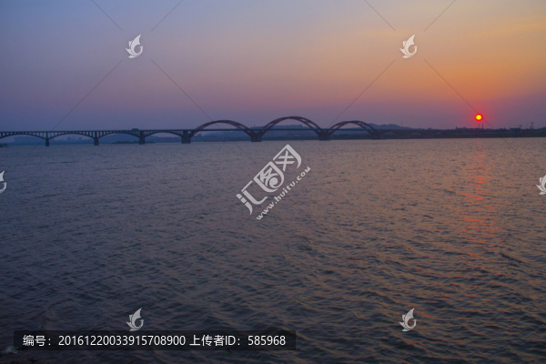 黑石鋪大橋晚霞