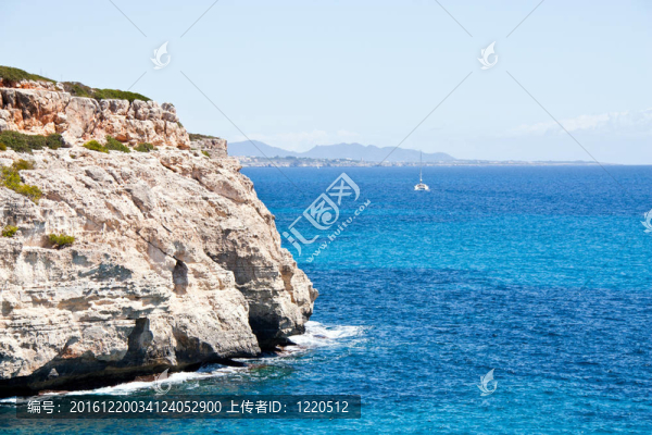 地中海的巴利阿里島的馬洛卡景觀