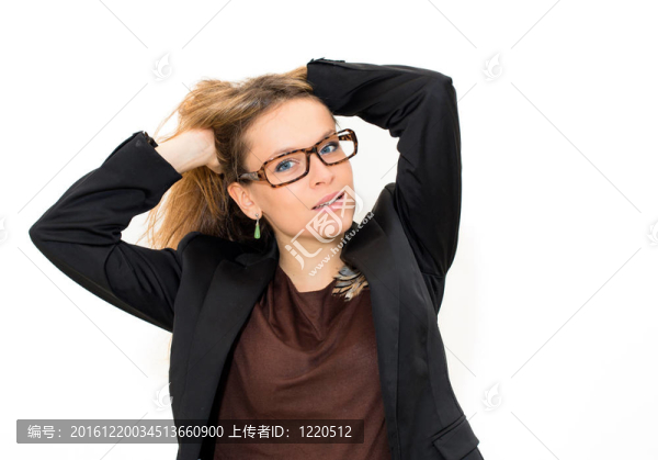 女人戴眼鏡
