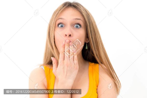 震驚的女人