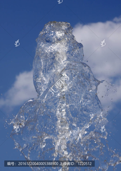 濺起的水