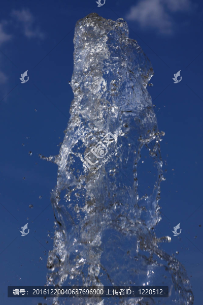濺起的水