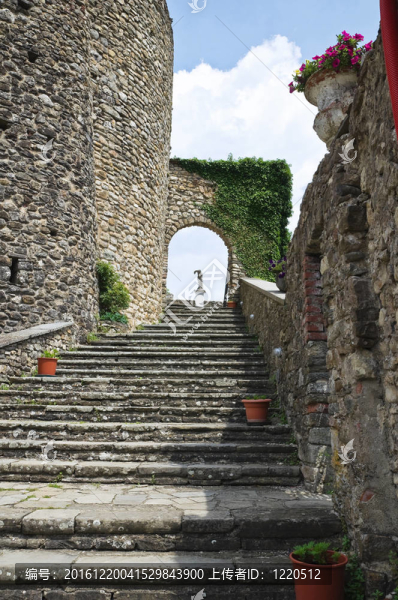 compiano城堡。Emilia,Romagna。意大利.