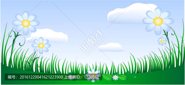 夏季花卉背景