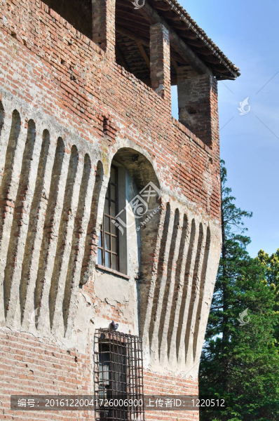 roccabianca城堡。Emilia,Romagna。意大利.