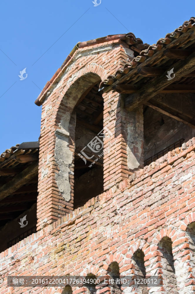 roccabianca城堡。Emilia,Romagna。意大利.