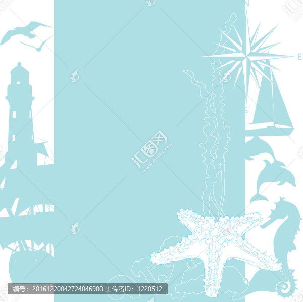 海面背景輪廓
