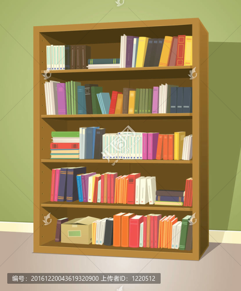 圖書館的書架
