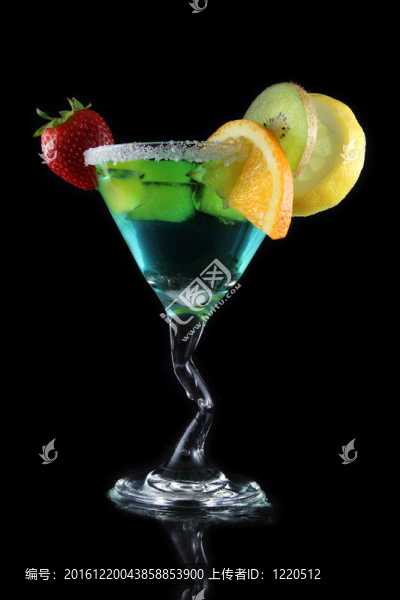 藍(lán)色馬蒂尼水果飲料