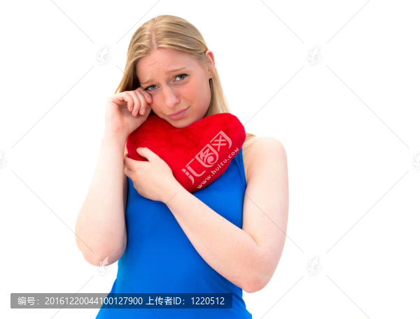 年輕寂寞悲傷的女人