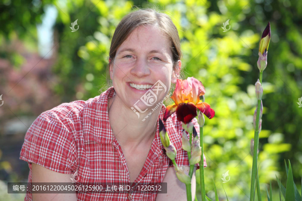 花園里的女人