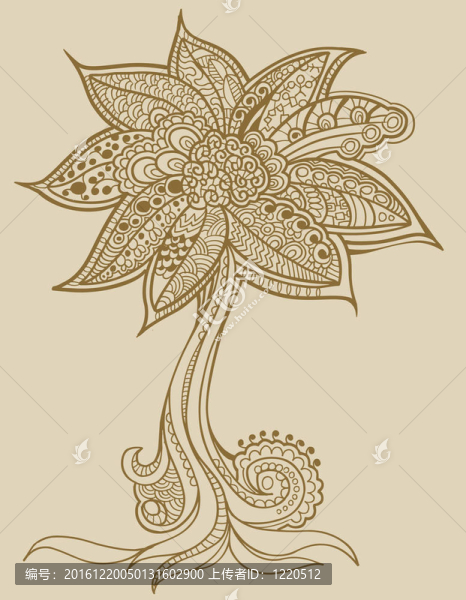 Henna,doodle,Tree