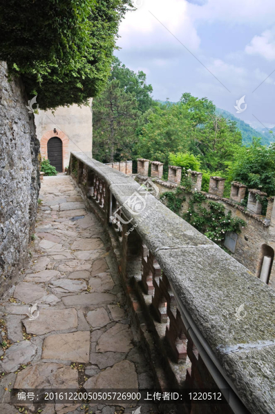Gropparello,Castle。Emilia,Romagna。意大利.