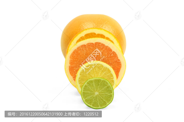 維生素C過負荷；白色水果切片Stacks
